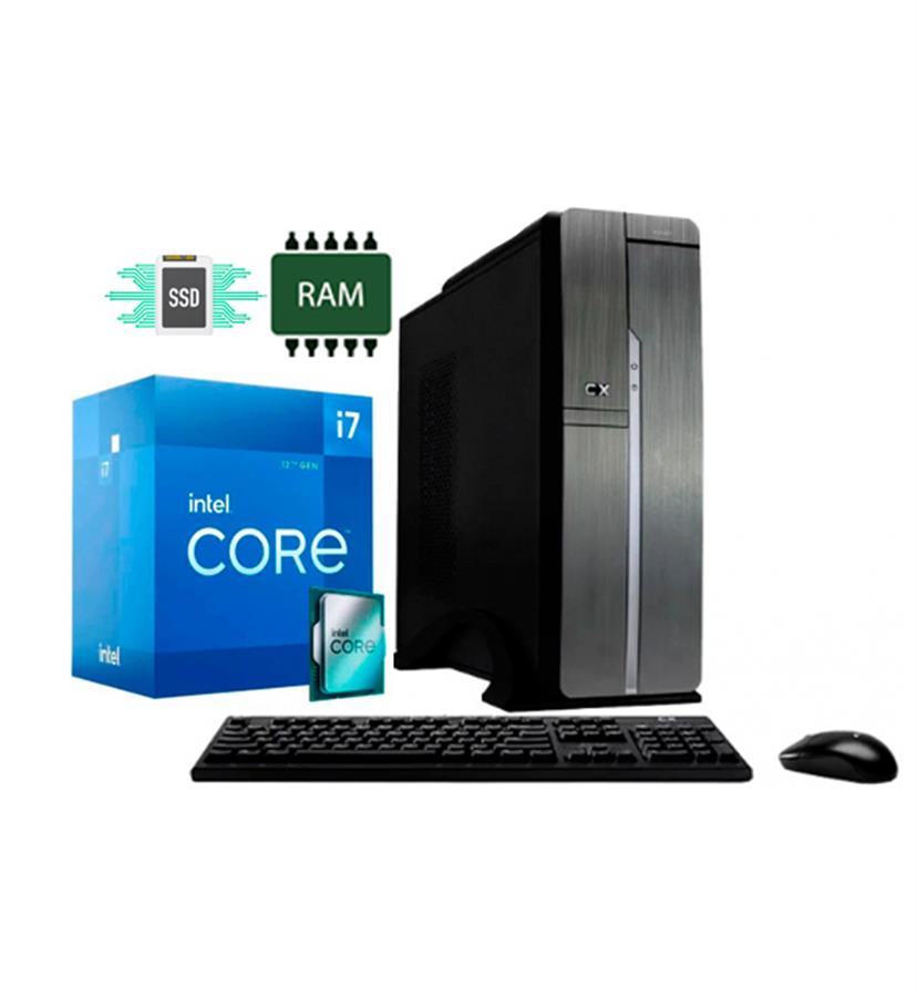 PC ARMADA INTEL CORE  I7- 12700 16GB RAM 480GB SSD TECLADO & MOUSE - FREEDOS