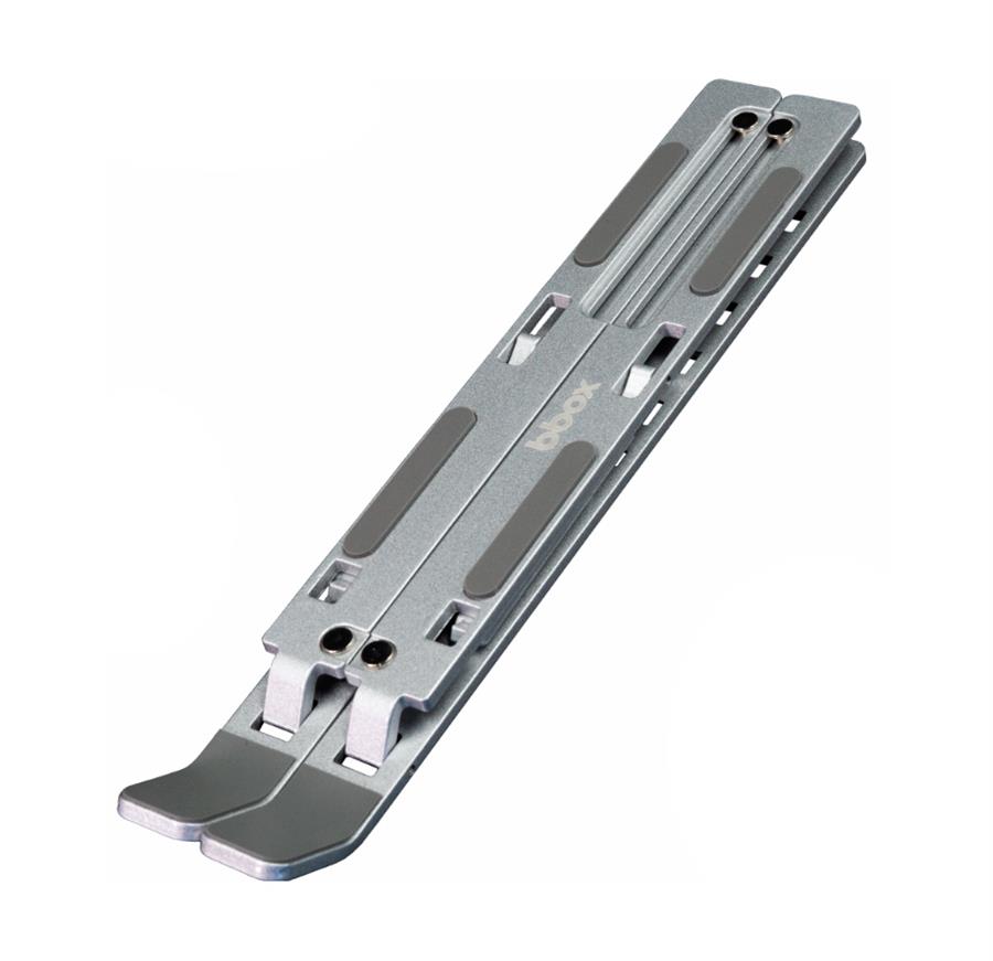 BASE NOTEBOOK X12 ALUMINIO BBOX PLEGABLE HASTA 17" - PLATEADO  BBX00005