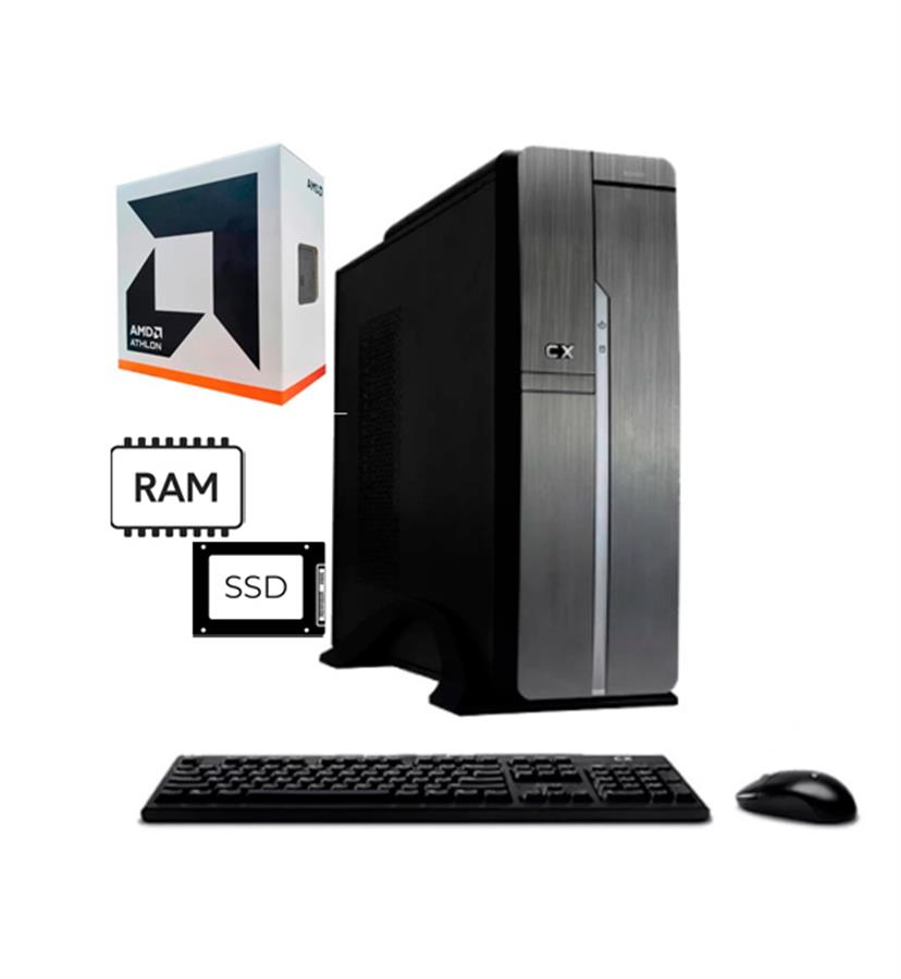 PC ARMADA AMD ATHLON 3000G 8GB RAM 240GB SSD TECLADO & MOUSE - FREEDOS