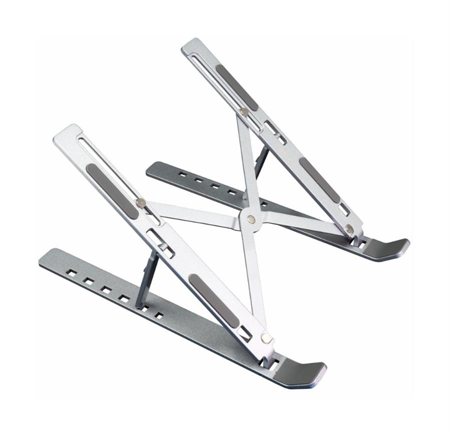 BASE NOTEBOOK X12 ALUMINIO BBOX PLEGABLE HASTA 17" - PLATEADO  BBX00005