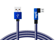 CABLE USB 2.0 A MICRO USB - CON CONECTOR A 90 NS-CATEMI9 - NISUTA