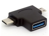 ADAPTADOR TIPO C + MICRO USB A USB H (OTG) NM-TC3 NETMAK
