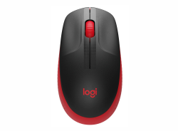 MOUSE LOGITECH M190 FULL SIZE WIRELESS RED 2.4GHZ