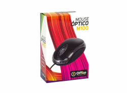 MOUSE USB  OFF-M100 BLACK OFFICE
