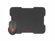 COMBO TRUST ZIVA GAMING MOUSE Y MOUSEPAD NEGRO