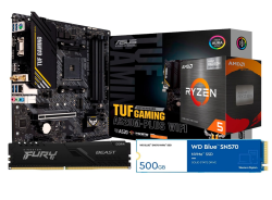 COMBO UPGRADE RYZEN 5 5600G - MOTHER ASUS TUF A520M-PLUS + DDR4  FURY16GB + SSD M.2 WD SN570