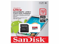 MICRO SD 32 GB SANDISK CLASE 10 80MB/S