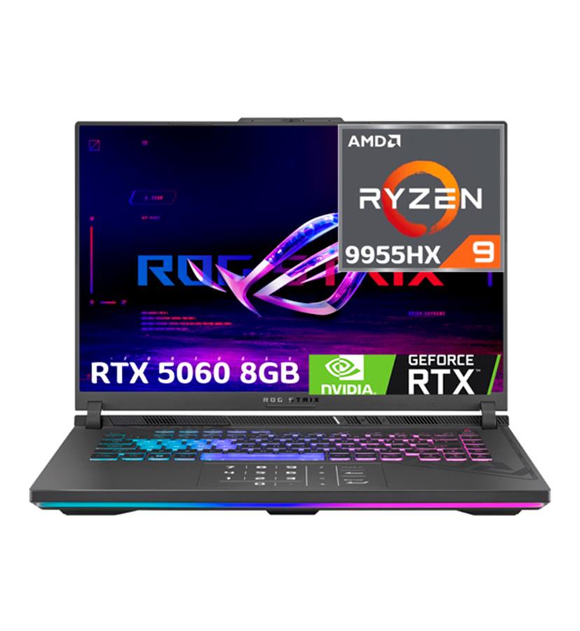 ROG STRIX AMD RYZEN 9 9955HX 16GB RAM 1TB SSD 16" WUXGA 165Hz  NVIDIA RTX 5060 8GB