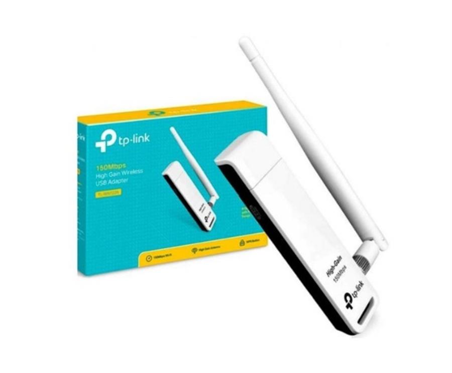 ADAPTADOR USB TP-LINK WIFI TL-WN722N 150MBPS ANTENA DESMONTABLE