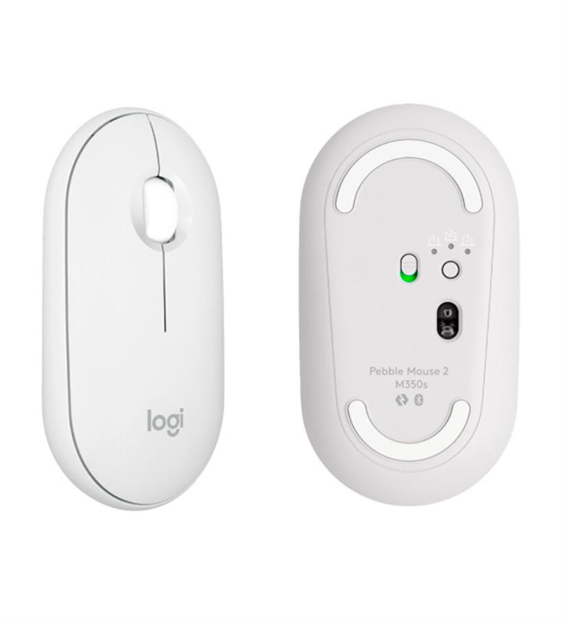 MOUSE PEBBLE 2  M350S  INALAMBRICO BLUETOOTH  BLANCO