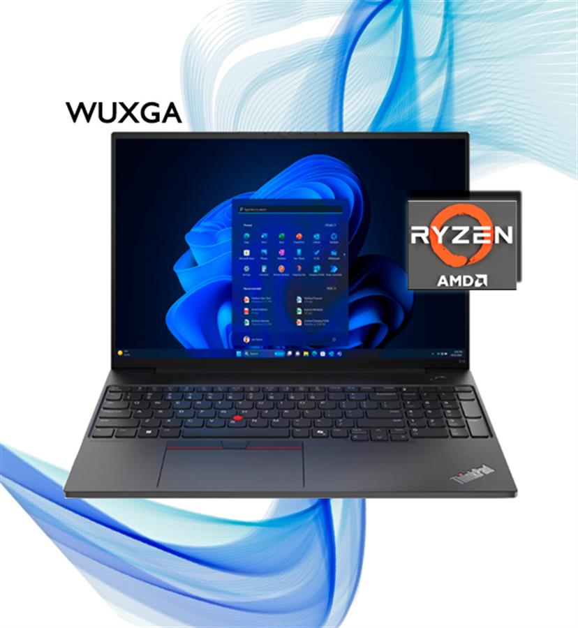 THINKPAD E16 AMD RYZEN 5 - 7535HS 16GB RAM 512GB SSD 16" WUXGA FREEDOS