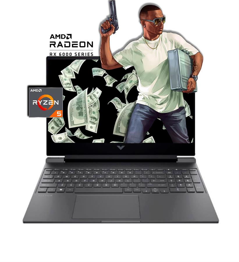 VICTUS  RYZEN 5 7535HS 8GB RAM 512GB SSD  RADEON RX6550M 4GB 15.6" FHD