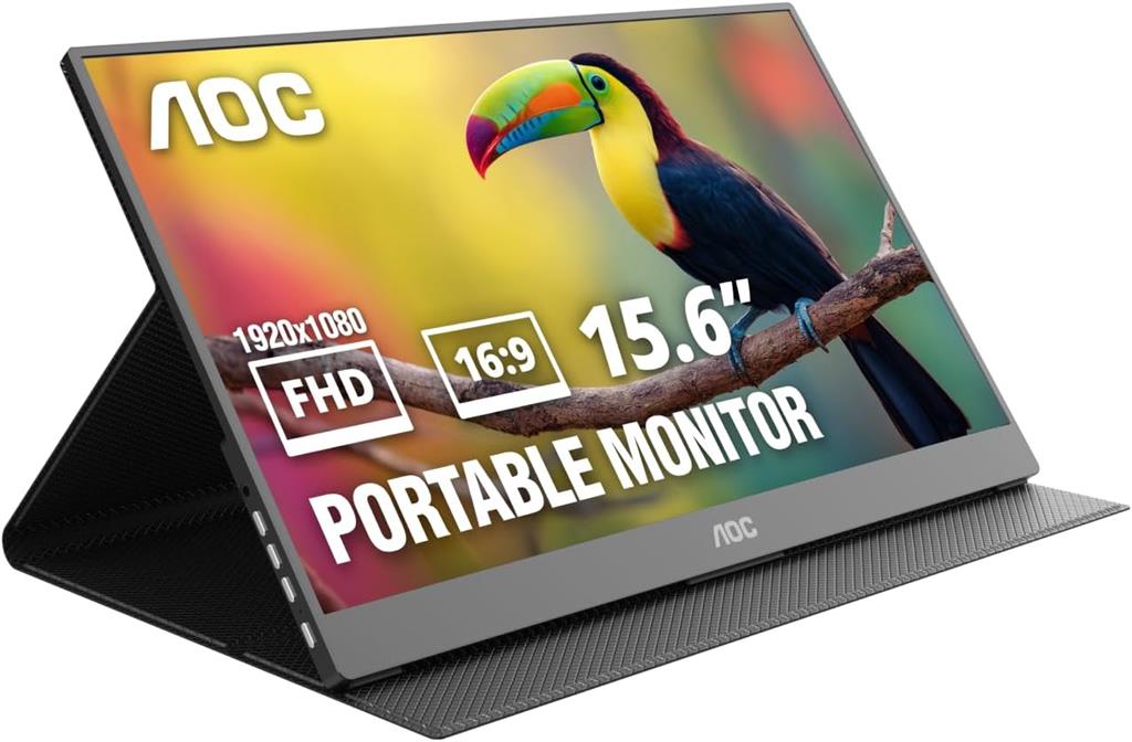 MONITOR PÓRTATIL AOC 15.6" FHD 60HZ USB-C IPS ULTRA SLIM 16T20