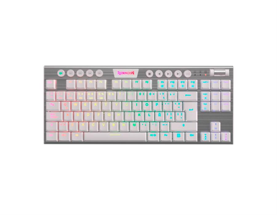 TECLADO HORUS TKL BLANCO SW. ROJO ESPAÑOL - CABLEADO - K622W