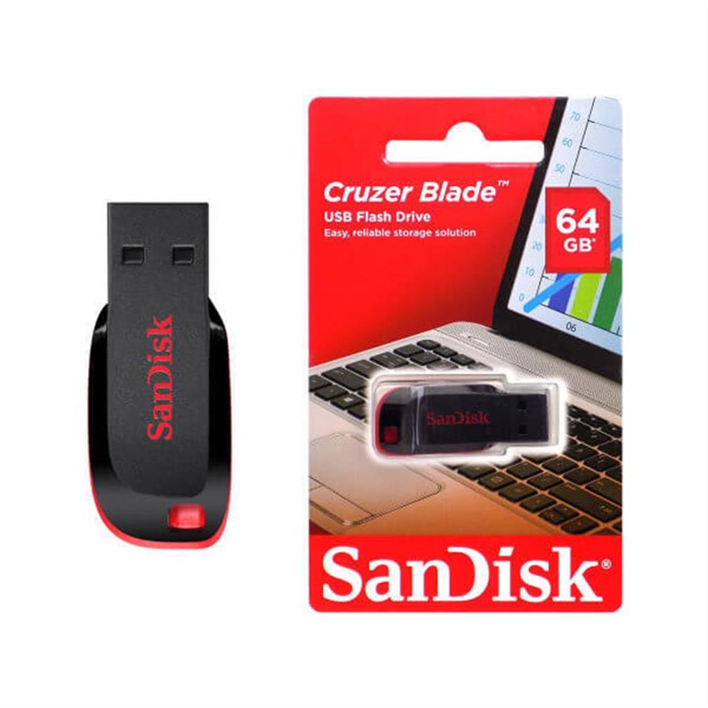 PENDRIVE 64 GB SANDISK CRUZER BLADE 2.0