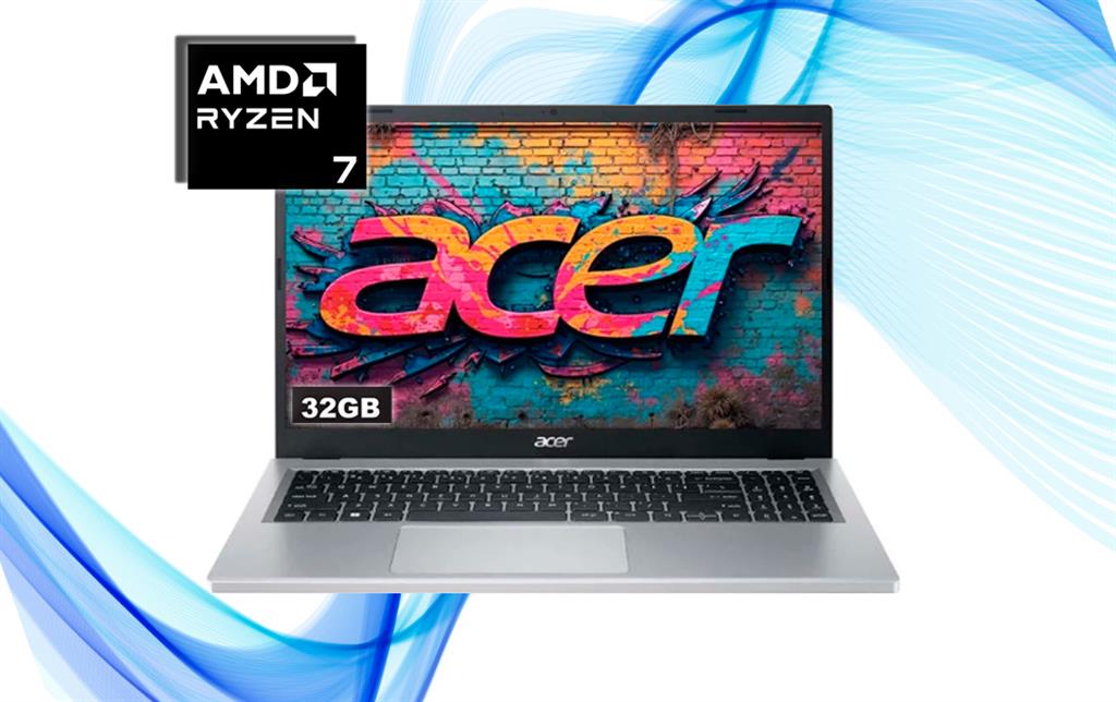NOTEBOOK ACER ASPIRE GO 15 AMD RYZEN™ 7 7730U 32GB RAM 512GB SSD 15.6" FHD
