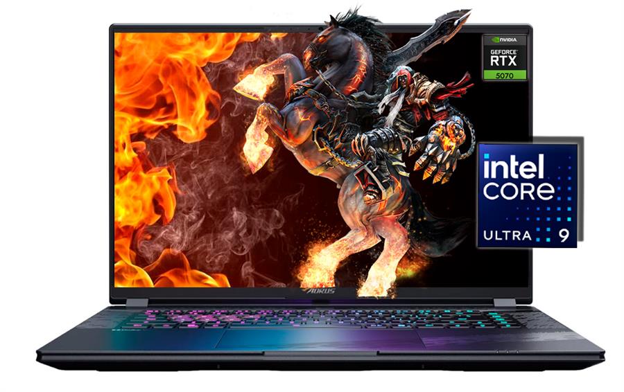 AORUS ELITE 16 AE6H INTEL® CORE™ ULTRA 9 275HX  32GB RAM 1TB SSD 16" WQXGA RTX™ 5070 8GB
