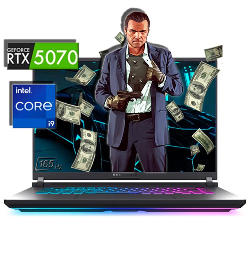 ROG STRIX G16 INTEL I9-14900HX 32GB RAM 1TB SSD RTX 5070 8GB 16" FHD+ 165Hz