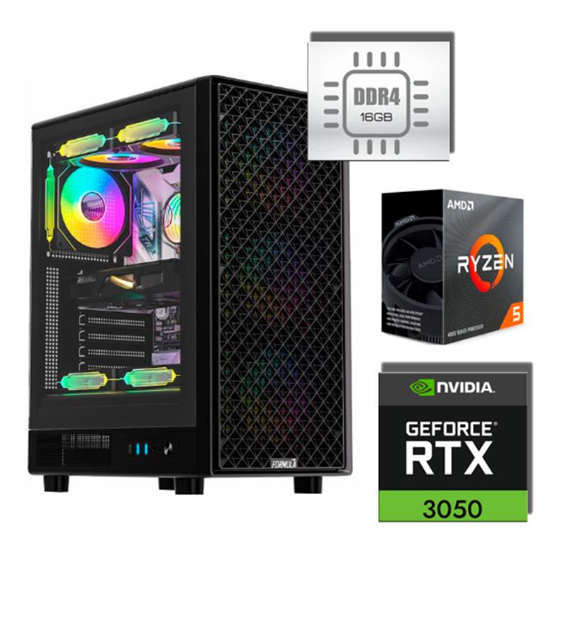 PC ARMADA GAMER RYZEN 5-4500 16GB RAM  500GB SSD RTX3050 6GB