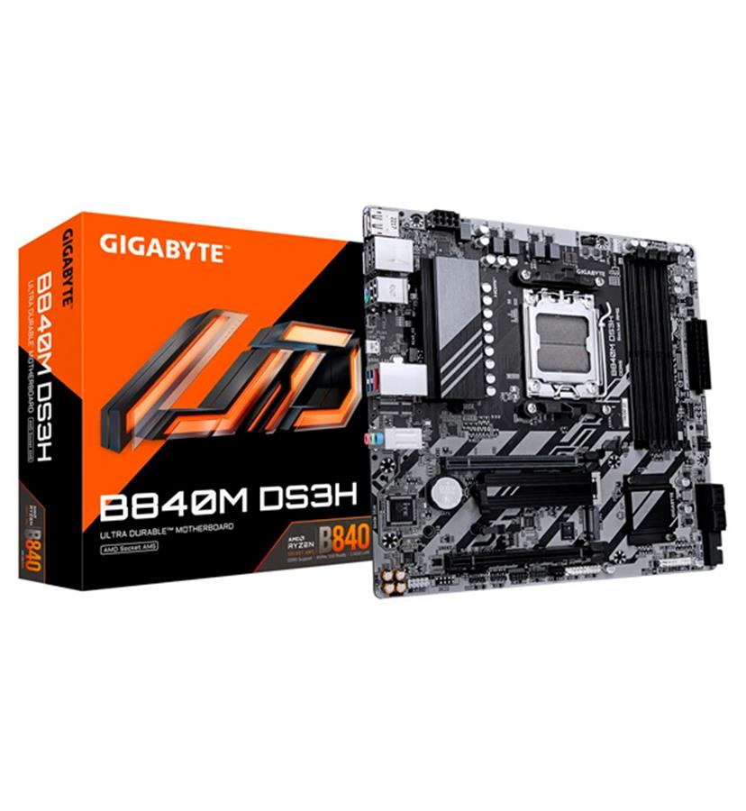 MOTHERBOARD AM5 B840M DS3H DDR5 BOX M-ATX