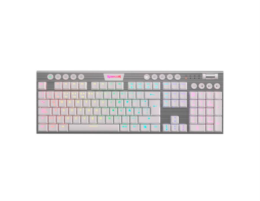 TECLADO HORUS FS BLANCO SW. ROJO ESPAÑOL  INALAM. -  K618W