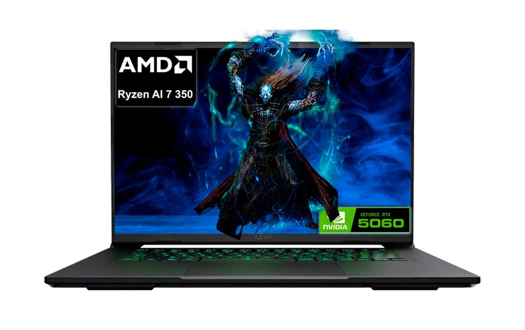 NOTEBOOK GIGABYTE AERO X16 AMD RYZEN™ AI 7 350 32GB RAM 1TB SSD NVIDIA® RTX 5060 8GB 16" WQXGA 165HZ