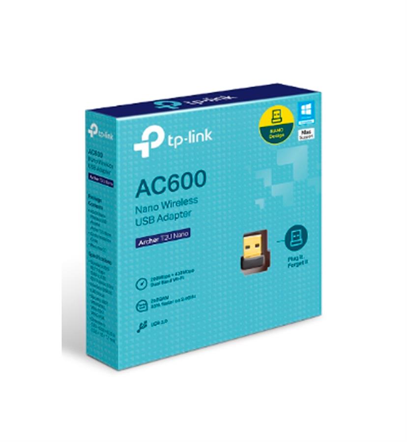 PLACA RED USB TP-LINK ARCHER T2U AC600 NANO DUAL BAND