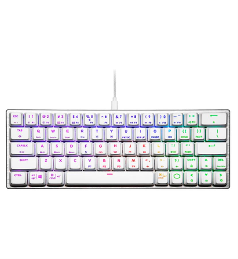 TECLADO MECANICO SK620 PLATA 60% RGB USB-C