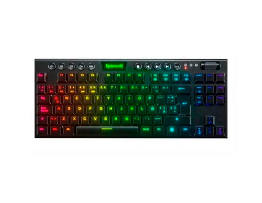 TECLADO MECANICO HORUS TKL  K621-RGB   SW. ROJO