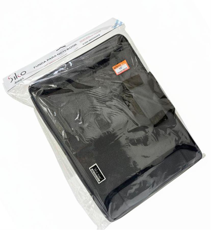 FUNDA NOTEBOOK 14.6 PULGADAS CON MANIJAS + BOLSILLO P/ CARGADOR - GRIS