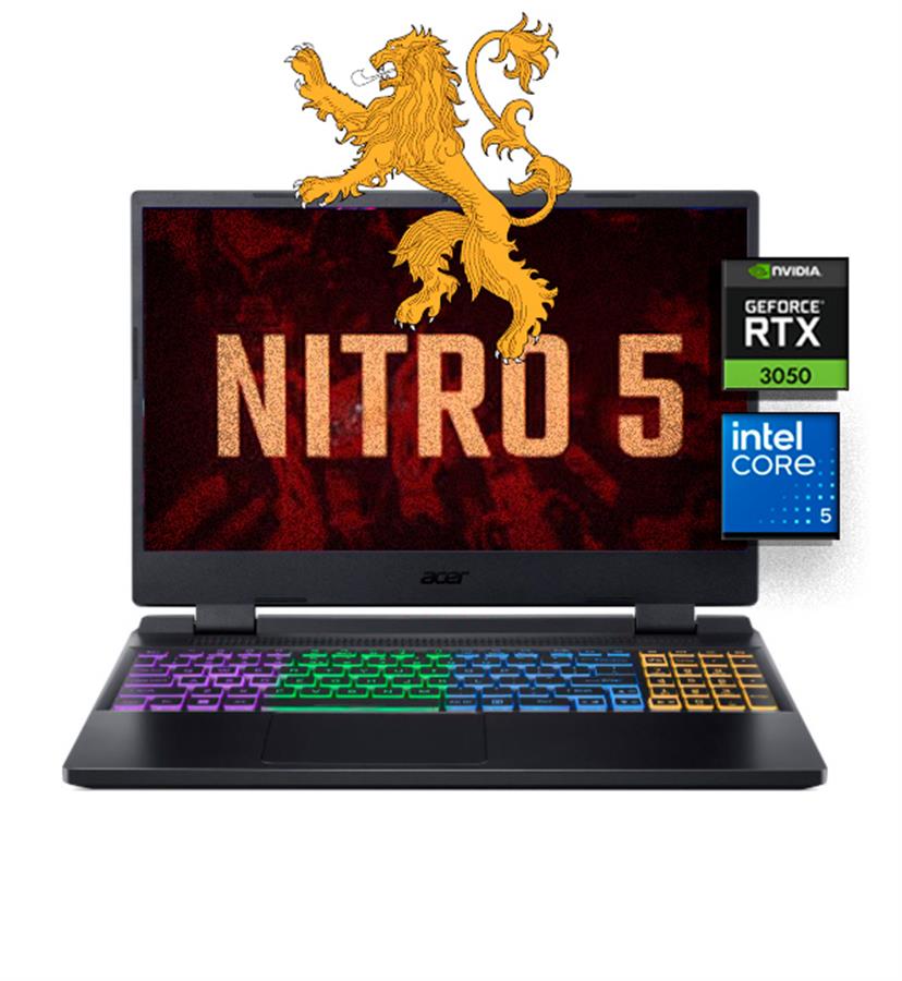 NITRO 5 I5-12450 8GB RAM 512GB SSD RTX 3050 4GB 15.6" FHD