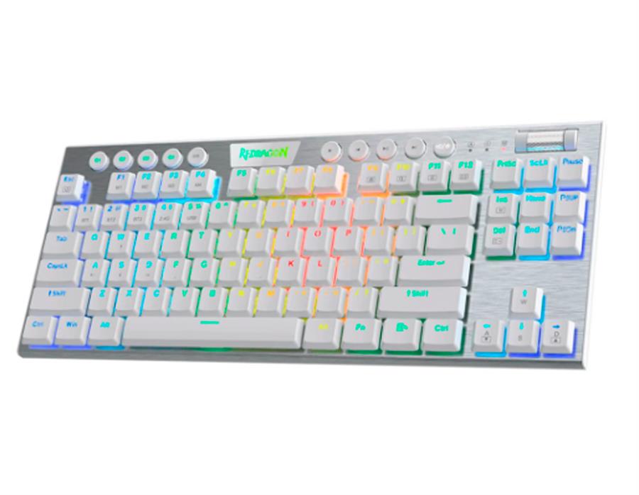 TECLADO HORUS TKL BLANCO SW. ROJO ESPAÑOL - CABLEADO - K622W
