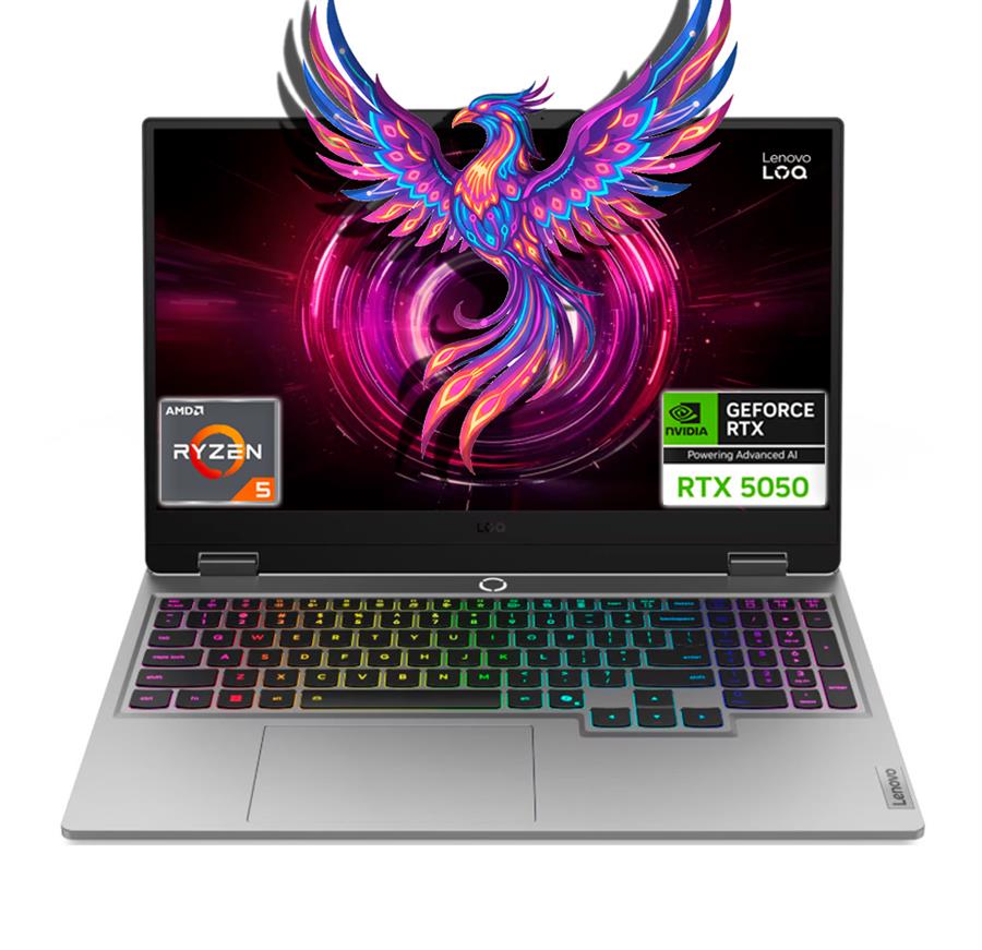 LOQ 15AHP10 GAMING RYZEN™ 5 220 16GB 512GB SSD NVIDIA® RTX 5050 8GB 15.6" 144Hz