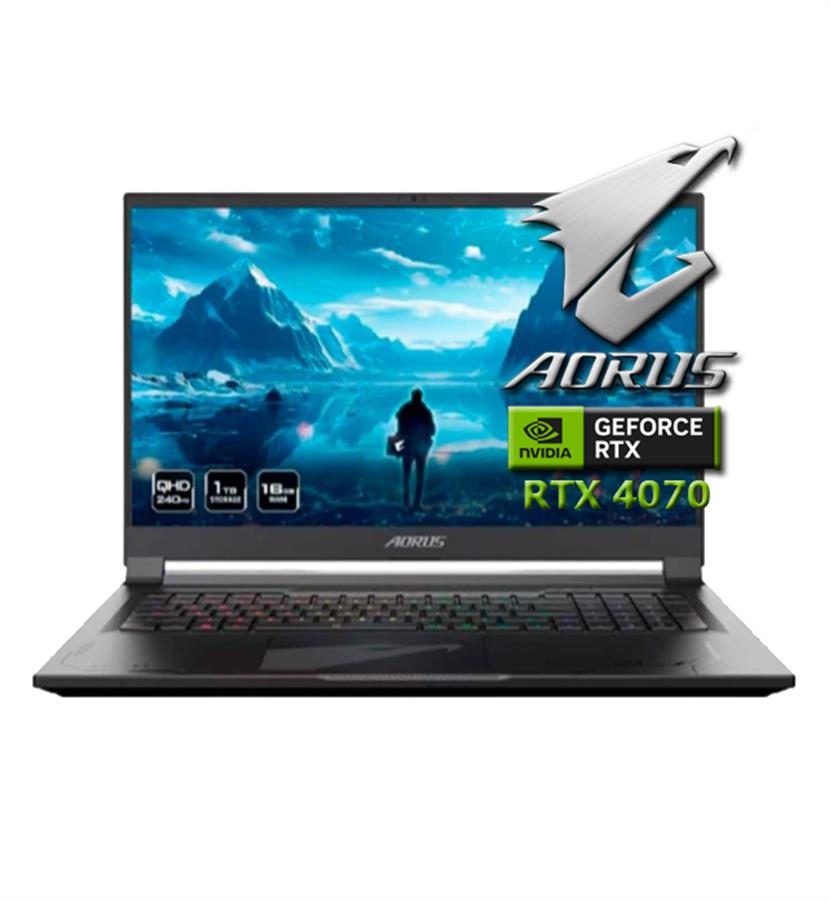 GIGABYTE AORUS INTEL ULTRA I7-155H 1TB SSD 16GB RAM NVIDIA  RTX 4070 8GB 17.3" QHD