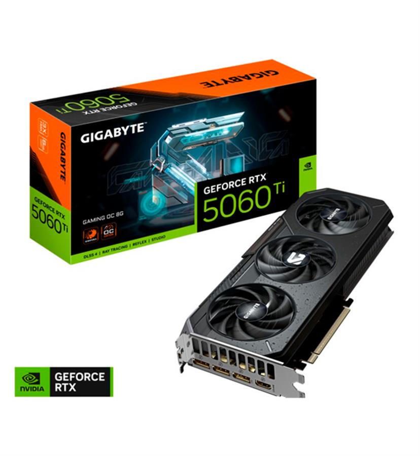 PLACA DE VIDEO  VGA 8GB RTX 5060 TI GIGABYTE GAMING OC