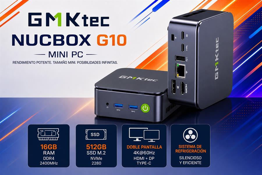 GMKTEC NUCBOX G10 MINI PC RYZEN  5 3500U  16GB RAM 512GB SSD