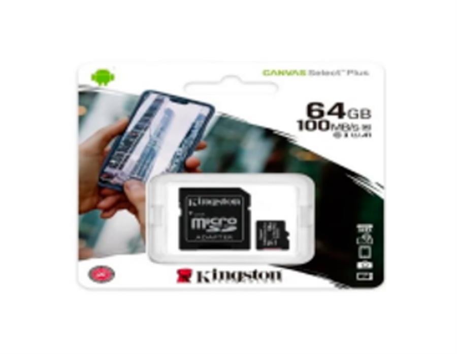 Micro Sdxc 64 Gb Kingston C10 Canvas Select Plus