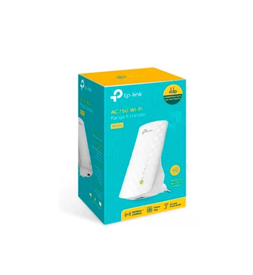 EXTENSOR DE RANGO TP-LINK RE200 AC750MBPS DUAL BAND