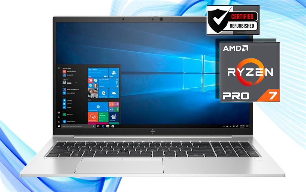 NOTEBOOK HP ELITEBOOK 855 G7 AMD RYZEN™️PRO 7-4750U 16GB 256GB SSD 15.6" FHD TACTIL