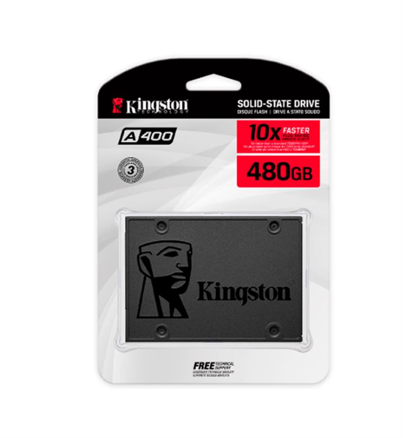 DISCO SSD KINGSTON A400 SATA 480GB 2.5" 500MB/S