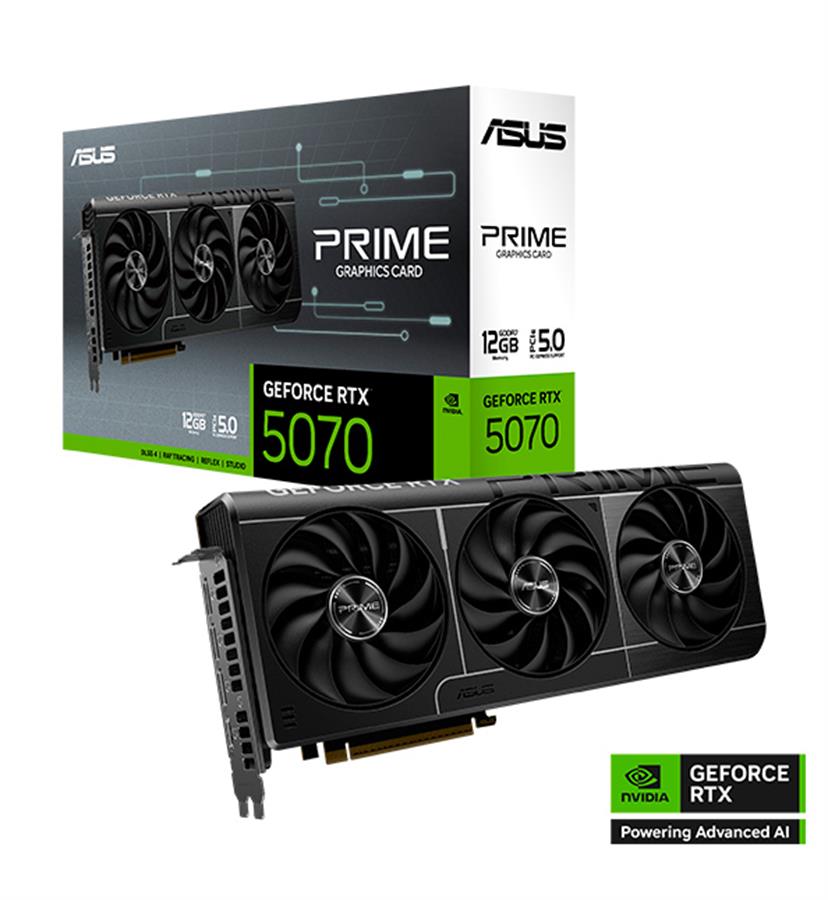 PLACA DE VIDEO  PRIME OC RTX 5070 12GB  GDDR7