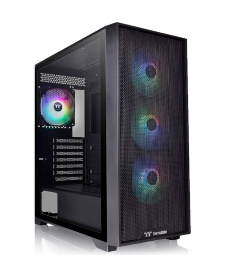 H390 GABINETE MID-TOWER TG FAN ARGB X4 NEGRO