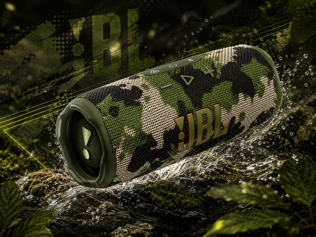 PARLANTE JBL FLIP 7 BT 5.4 + IP68 - CAMUFLADO