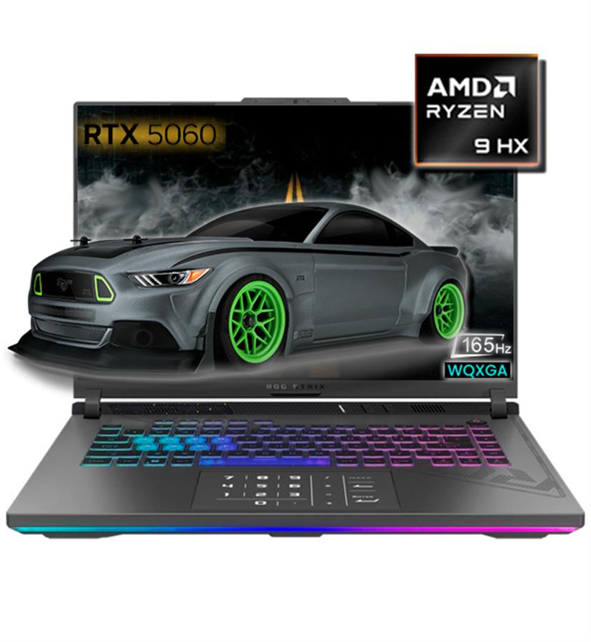 ROG STRIX AMD RYZEN 9 9955HX 16GB RAM 1TB SSD 16" WUXGA 165Hz  NVIDIA RTX 5060 8GB