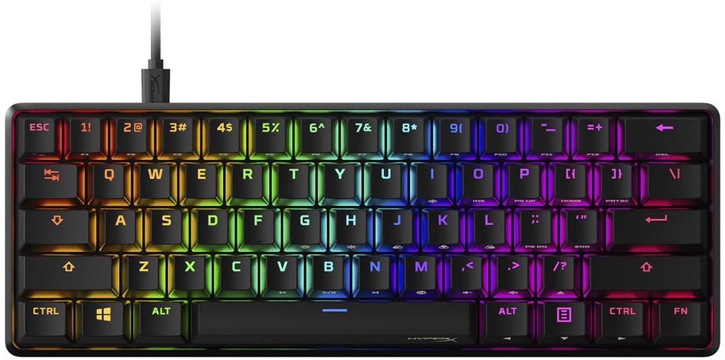 TECLADO GAMER MECANICO HYPERX ALLOY ORIGINS 60% SWITCH HKBO1S-RB-US/G