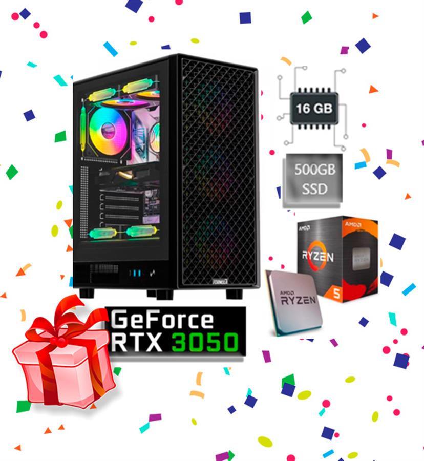 PC ARMADA GAMER RYZEN 5-4500 16GB RAM  500GB SSD RTX3050 6GB