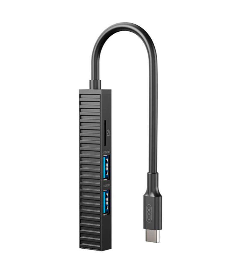 HUB ADAPTADOR TIPO C 4 EN 1 XO  -  USB3.0 + USB2.0 X2
