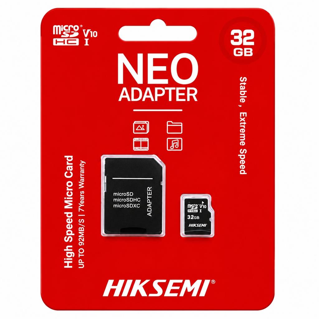 MICRO SD HIKSEMI 32GB NEO C/ADAPTADOR