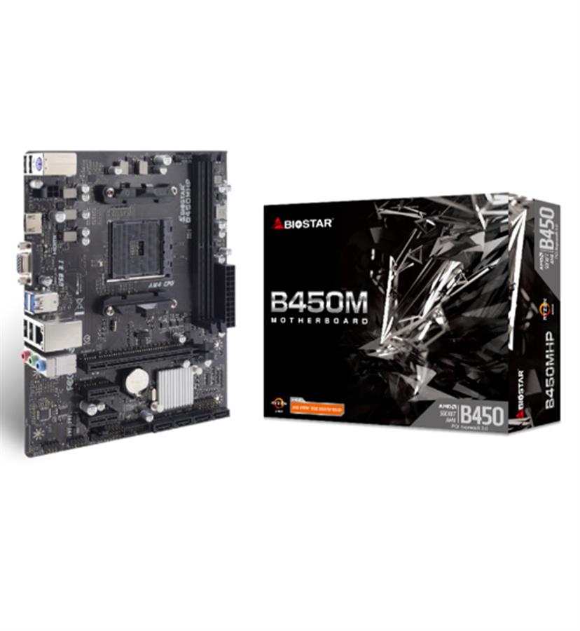 BIOSTAR AM4 B450MHP DDR4 BOX M-ATX