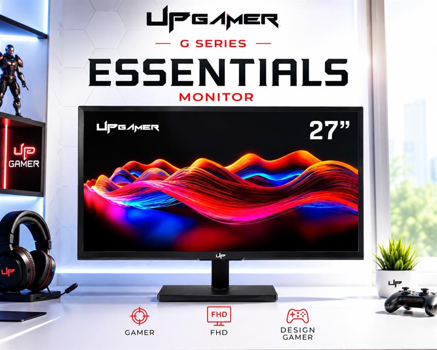 MONITOR UP GAMER G SERIES ESSENTIALS  27" FHD 75Hz HDMI VGA